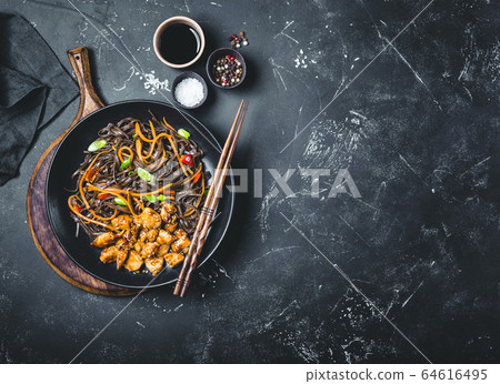 Asian style noodles 64616495