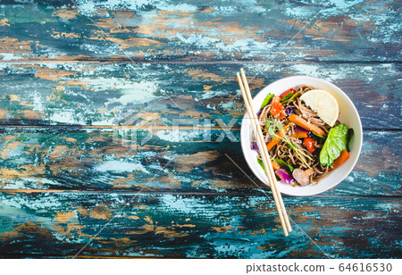Asian style noodles Asian style noodles 64616530