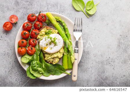 Healthy vegetarian meal plate Healthy vegetarian meal plate 64616547