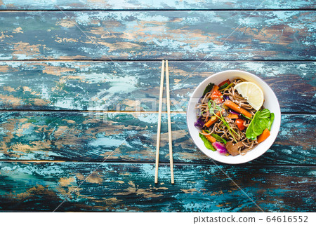 Asian style noodles 64616552