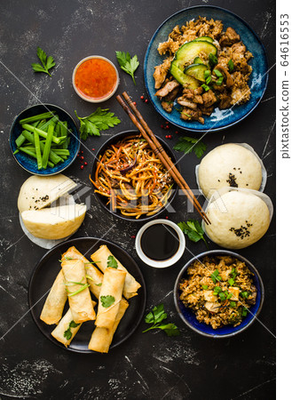 Asian assorted food set 64616553