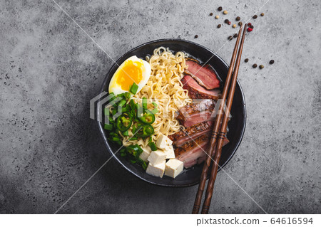 Japanese soup ramen 64616594