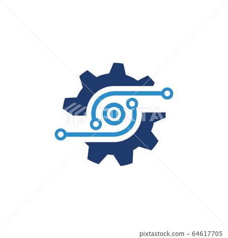 Gear Template vector icon illustration 64617705
