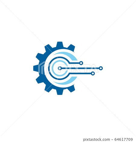Gear Template vector icon illustration 64617709