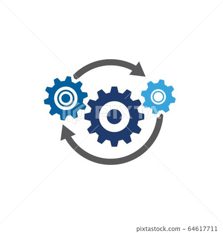 Gear Template vector icon illustration Gear Template vector icon illustration 64617711