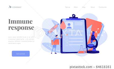 AIDS concept landing page. AIDS concept landing page. 64618161