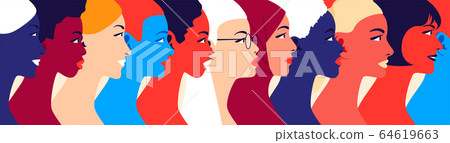 Women community and feminism movement. Women community and feminism movement. 64619663
