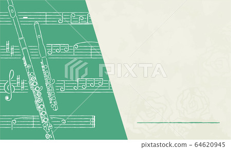 Name tag template single green 4 [flute] 64620945