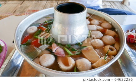 Thai tom yum soup, Thailand food soup with Shrimp 64622286