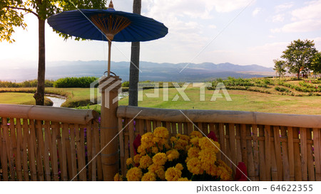 Aerial view landscape landmark famous of Mae Moh Aerial view landscape landmark famous of Mae Moh 64622355