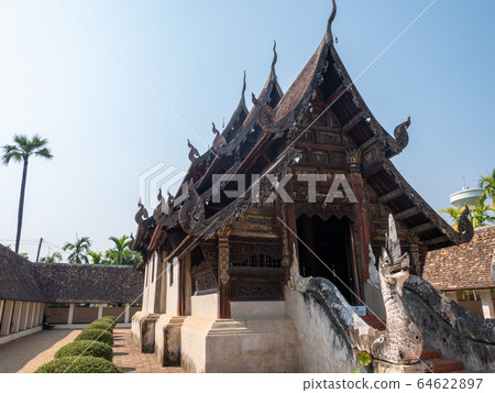 Intharawat or Wat Ton Kwen temple.Old traditional Intharawat or Wat Ton Kwen temple.Old traditional 64622897