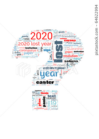 2020 Lot Year. Word cloud on theme lost year 2020 2020 Lot Year. Word cloud on theme lost year 2020 64622994