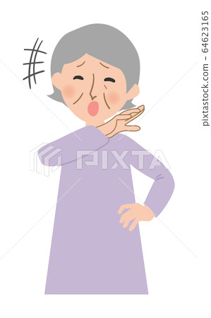 A vector illustration of a grandmother who is ridiculous in a high-flying car A vector illustration of a grandmother who is ridiculous in a high-flying car 64623165