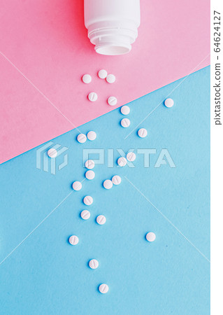 Medical pills and drugs, medicine for health care and therapy 64624127