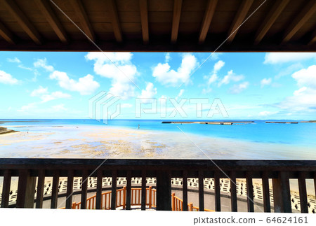Okinawa's sea seen from the observatory Okinawa's sea seen from the observatory 64624161
