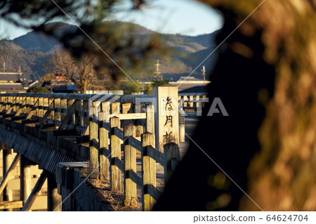 京都嵐山渡月橋 64624704