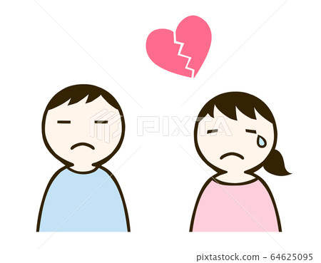 Man and woman and heart 64625095