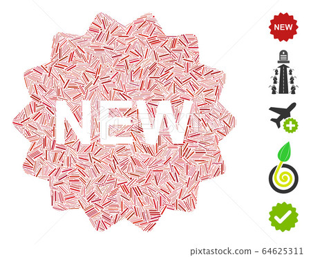 Dash Mosaic New Icon - Stock Illustration [64625311] - PIXTA