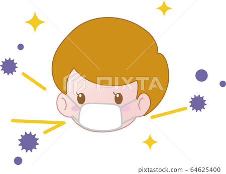 病毒感染預防口罩的形象 病毒感染預防口罩的形象 64625400