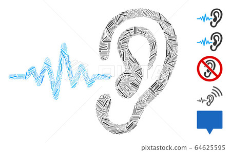 Hatch Collage Hearing Sound Signal Icon 64625595