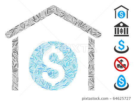 Dash Mosaic Money Storage Icon - Stock Illustration [64625727] - PIXTA