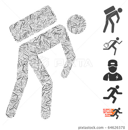 Hatch Mosaic Courier Icon 64626378