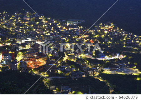九份山城,建築夜景,黃金山城,新北市景點 64626379