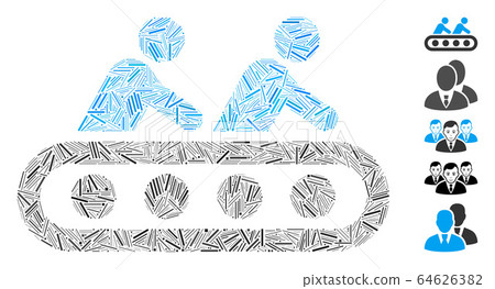 Hatch Mosaic Conveyor Workers Icon Hatch Mosaic Conveyor Workers Icon 64626382