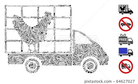 Dash Collage Chicken Wagon Icon 64627027
