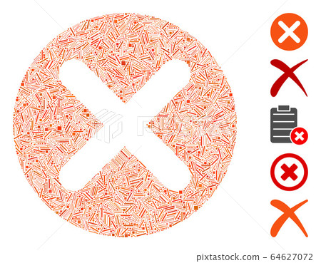 Hatch Mosaic Cancel Icon Hatch Mosaic Cancel Icon 64627072