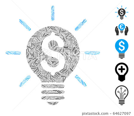 Hatch Collage Business Idea Bulb Icon Hatch Collage Business Idea Bulb Icon 64627097