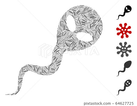 Dash Mosaic Alien Spermatozoon Icon Dash Mosaic Alien Spermatozoon Icon 64627725