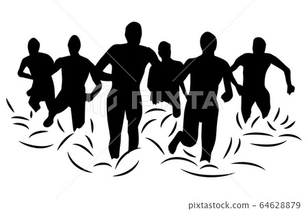 Sport silhouette triathlon 1 64628879