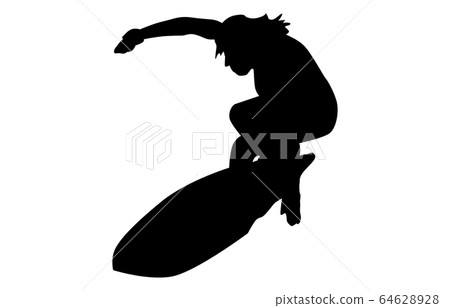 Sport silhouette surfing 2 Sport silhouette surfing 2 64628928