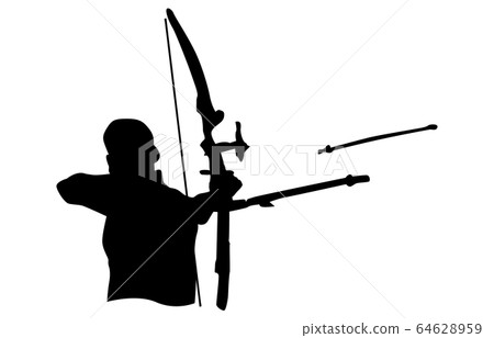 運動剪影射箭1 運動剪影射箭1 64628959