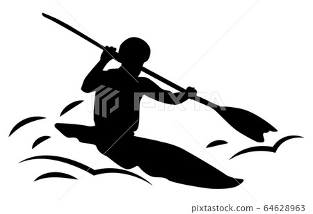 運動剪影獨木舟1 運動剪影獨木舟1 64628963