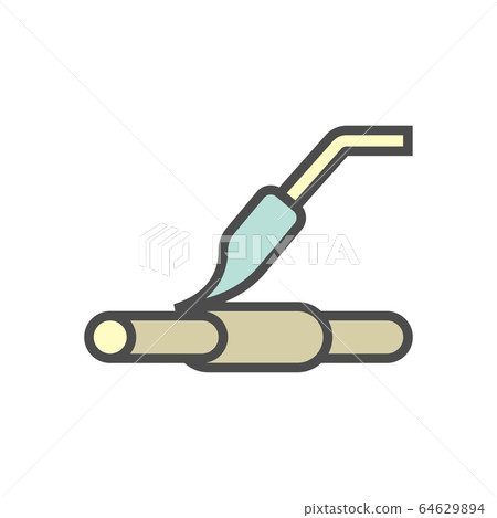 Air conditioner installation tool vector icon set 64629894