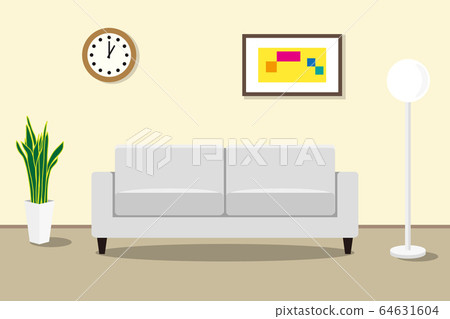 Room and sofa illustration Room and sofa illustration 64631604