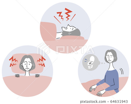 Women with sleep problems / sets 64631943