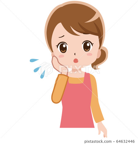 Illustration of a woman in need Illustration of a woman in need 64632446