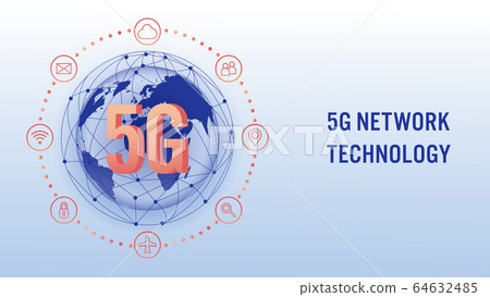 5G network wireless technology, high-speed 64632485
