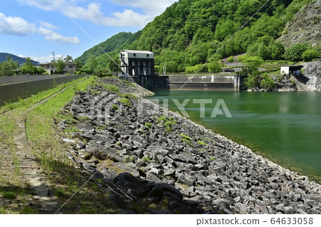 Hirose dam and spillway to Hirose lake Hirose dam and spillway to Hirose lake 64633058