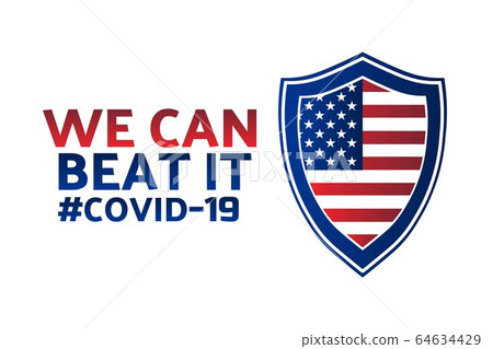 Appreciation for Healthcare Workers fighting Novel Coronavirus COVID-19 or 2019-nCoV. Patriotic 64634429