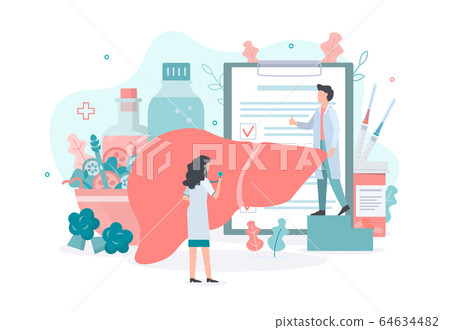Liver health medical concept 64634482