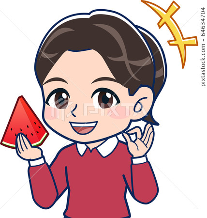 紅西瓜的插圖 64634704