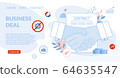Deal Agreement Cooperation Business Landing Page 64635547
