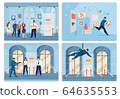 Museum Security Guard and Theft People Scene Set 64635553
