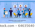 Financial Crisis and Staff Reduction Vector Banner 64635640