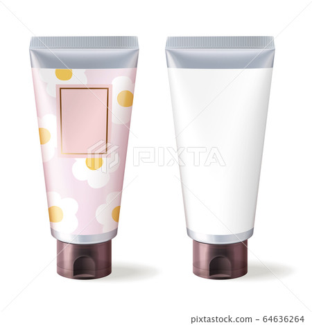 Cosmetic tube package mock-up 64636264