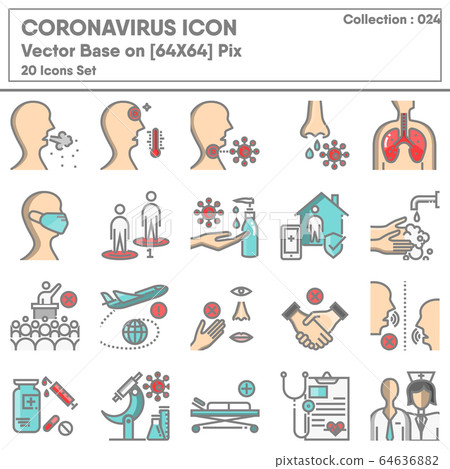 Coronavirus Covid 19 Crisis Infection Icon Set, Medical Health Care Infographic and Icons Symbol Design for Medicine Corona Virus Hospital Laboratory Coronavirus Covid 19 Crisis Infection Icon Set, Medical Health Care Infographic and Icons Symbol Design for Medicine Corona Virus Hospital Laboratory 64636882